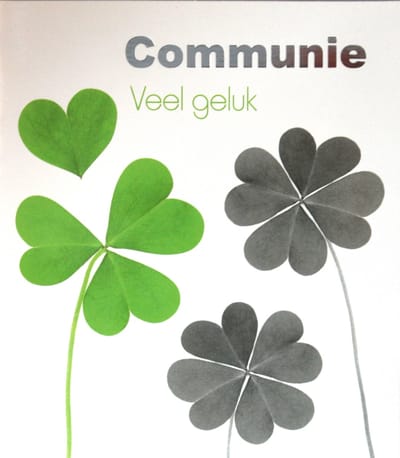 Luxe Wenskaart Communie - Art of Cards - 12x13.5cm - Dubbele Kaart - Met Envelop - Luxe Wens Kaart - Heilige Communie - Greeting Card - 1 Stuks - In Folie Apart Verpakt - Communion - Gemeinschaft - Gratis Verzonden - Hoge Afnamekortingen
