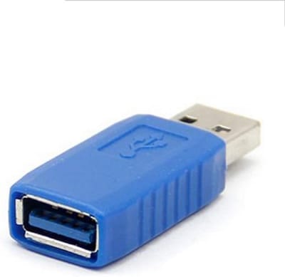 USB Adapter - Verlengkabel Connector - Apparaten Verbinden - Snelle Data Overdracht - 3 Poorten - Blauw