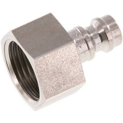 RVS DN 5 Luchtkoppeling Insteeknippel G 3/8 inch Binnendraad - CLP5-F-S-038