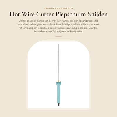 Dailygoods - Hot Wire Cutter - Piepschuim Snijden - Handheld Graveur voor DIY - 20 cm - Polystyreen Snijmachine - Geschikt voor Amateur Kunst - Model...