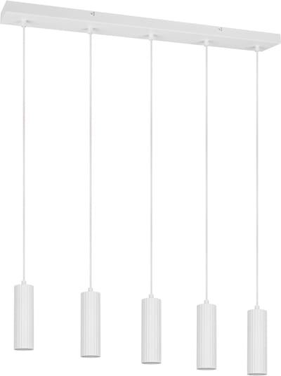 TRIO SOKA - Hanglamp - Wit mat - excl. 5x GU10 5 W - Plafondbevestiging - In hoogte verstelbaar