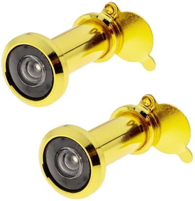 Cosensi- Deurkijker 220° Groothoek - 2 Stuks - Zinklegering - Kijkgaatje 16 mm - Geschikt voor Deurdikte 35-55 mm - Privacyhoes - Kijkgat