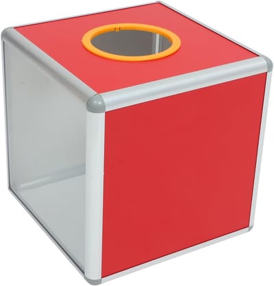 Luxe Rifa Winnende Schepen Lotterijdoos, Bankbiljetdoos, Post- en Briefbox in Rood, Metalen Cardbox voor Verzamelaars