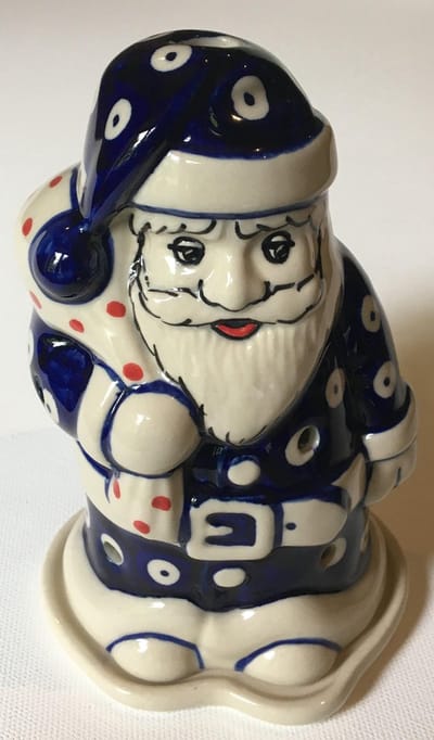 Bunzlau Kerstman voor waxinelichtje, Kerst X-mas