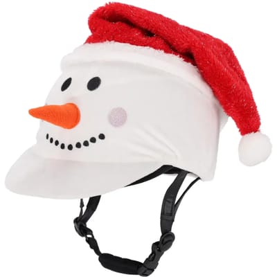 QHP CAP COVER KERST SNOWMAN Wit