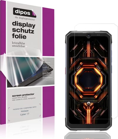 dipos – 4x Beschermfolie geschikt voor Hotwav Cyber 17 | Krasbestendige & heldere Screenprotector Ultra-Thin