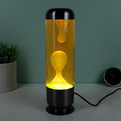 Capsule Lavalamp - Oranje Met Gele Lava van Balvi