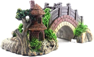Decoratieve grot voor aquarium, polyresin accessoires, ideaal voor garnalen, vissen en schildpadden, aquatische ornamenten en natuurlijke landschappen