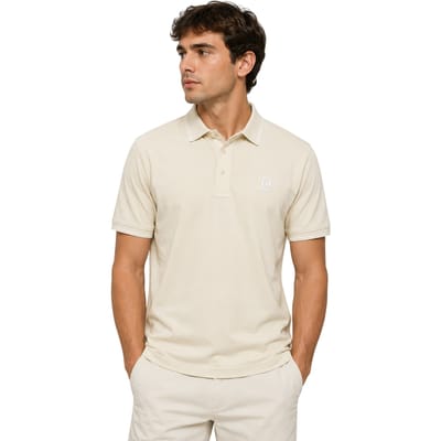 Crosshatch Heren Preece Poloshirt (Lichte steen)