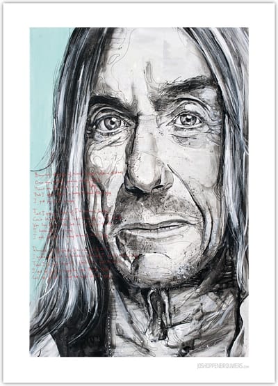 Iggy Pop poster 50x70 cm