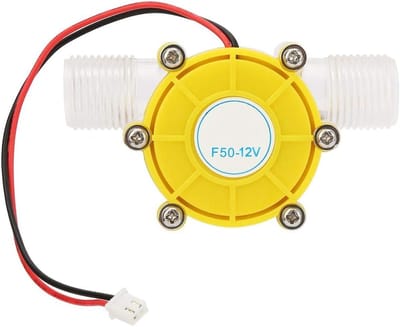 Micro Generator Water Turbine Generator - Micro-Hydro - Hydraulic Water Flow Pump - Turbine Power Generator - F50 Micro-hydro DC Pump Turbine Generator - F50 80V Transparent Yellow