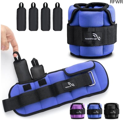 RFWR® Verstelbare Enkel- en Polsgewichten voor Thuistraining - 0,4-1,6 kg