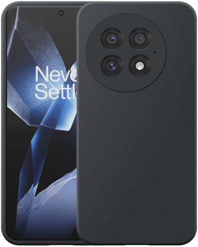 Geschikt voor OnePlus 13 Telefoonhoesje Flexibel Siliconen TPU hoesje - Flexible Back Cover Case Siliconen TPU - Zwart - Smartphonica geschikt voor OnePlus 13