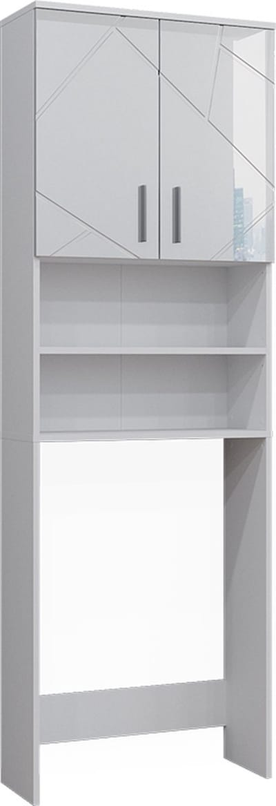 Vicco Irma Wasmachinekast – 64 x 190.5 cm Wit Hoogglans