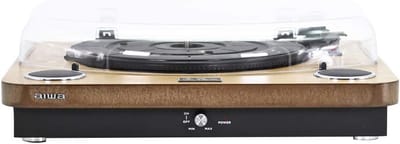 Bluetooth Houten Draaitafel met Ingebouwde Luidsprekers en USB