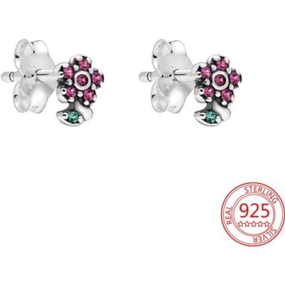 Verkoop 925 Sterling Zilver Meerdere Stijlen Zircon Oorbellen Meisje Dagelijks Daten Eenvoudige Oorbellen Verjaardag Mode Sieraden Geschenken white