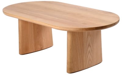 Salontafel Lazlo ovaal eiken 110x55x38 cm - Naturel