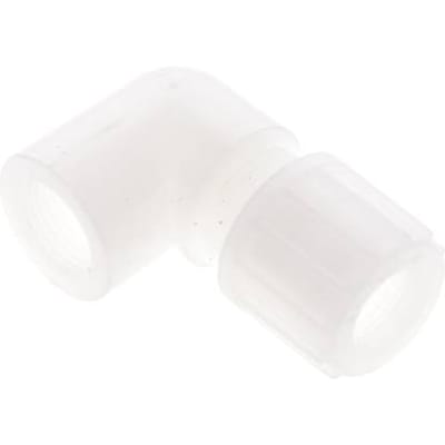 14x12mm & G3/8'' PVDF L-Vorm Knelfitting Binnendraad 10bar