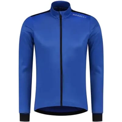Rogelli Core Heren Fietsshirt - Lange mouw - 3 achterzakken - Blauw