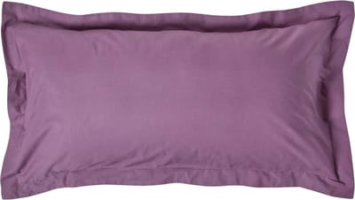 Homescapes Kussensloop 50x90 cm met Rand (Oxford) – Paars – 100% Egyptisch Perkal Katoen – 200 TC