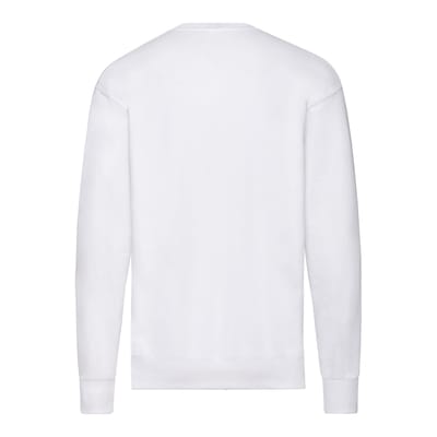 Fruit of the Loom Uniseks Lichtgewicht Sweatshirt met Inzet voor Volwassenen (Wit)