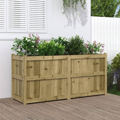 vidaXL - Plantenbak - 150x50x70 - cm - geïmpregneerd - grenenhout