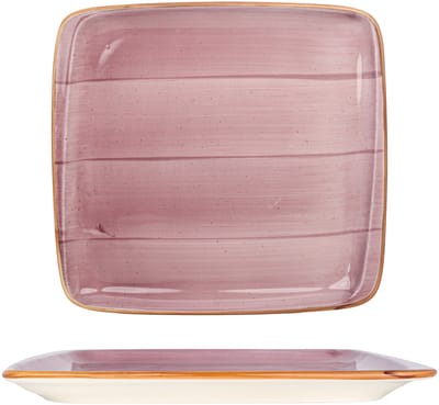 Bonna Serveerschaal - Aura Blackberry - Porselein - 27x25 cm - set van 2