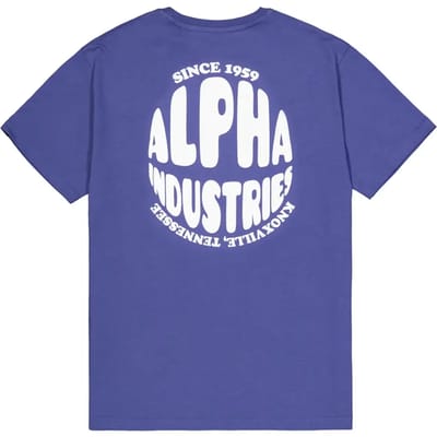 T-shirt met bedrukking op de rug Alpha Industries Logo