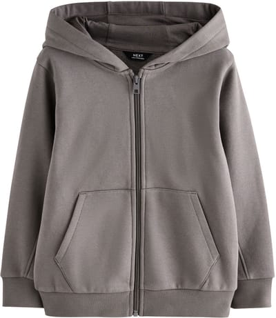 Next - Jongens - Hoodie met doorlopende rits - Grijs