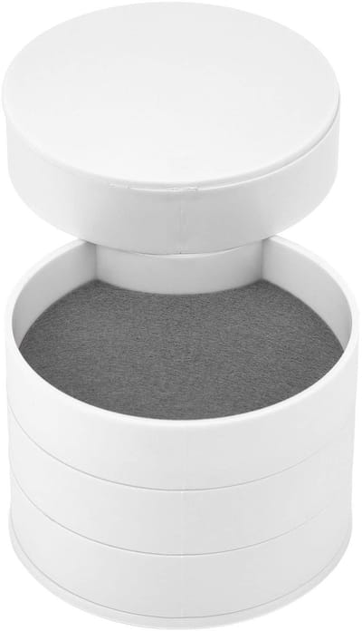 Dailygoods- Juwelendoos 360 Graden Rotatie - Driedimensionaal Ontwerp - Vier Lagen - Geclassificeerde Opslag - Elegant en Praktisch - Glanzend Gevoel - Sieradenopberger