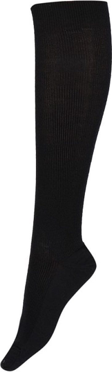 Basset Heren Kniekousen Wol Zwart 45-47