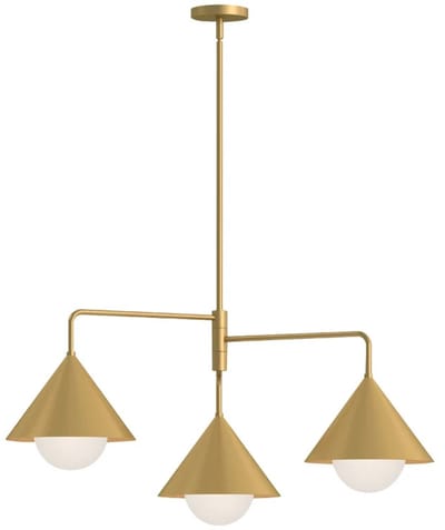 Alora Mood LED Kroonluchter | 3X E27 Max 60W | Brushed Gold