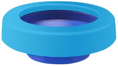Toilet Flens Afdichting - Toilet Ring Rubber Seal - Lekkages Voorkomen - Geur Dicht - 75-110mm Pijp - Blauw