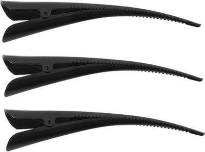 Dailygoody - Haarspelden - Alligator Clips - Perfect voor dik en dun haar - Zwart - Metalen kapsalon clips - Ideaal voor vrouwen in de salon