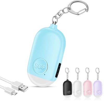 Persoonlijk Alarmsysteem Met 130DB Geluid en LED-Zaklamp - Oplaadbaar Noodalarm voor Vrouwen, Kinderen en Ouderen
