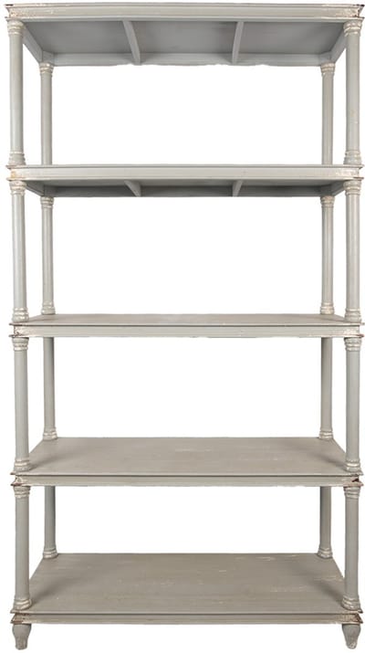 Clayre & Eef Kast 110x40x210 cm Grijs Hout