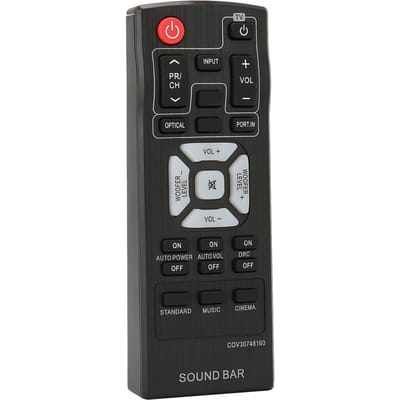 Télécommande de remplacement universelle pour barre de son Bluetooth LG black