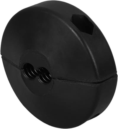 Rubber Balstopper - Slanghaspel Stop - Veilige Slanggeleiding - Hoge Druk Bestendig - 9 x 9 x 4 cm - Zwart
