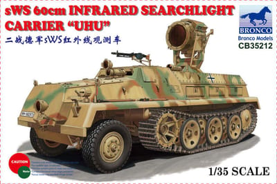 Bronco Models CB35212 sWS 60cm Infrared Searchlight CarrierUHU Bouwpakket Schaal 1:35