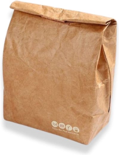 Winkrs Herbruikbare lunchbag - duurzame lunch 'trommel' van papier, koeltas