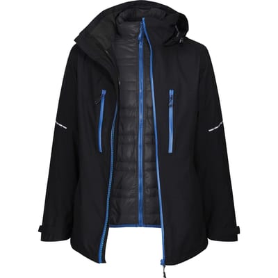 Regatta Heren X-Pro Evader III Jas (Zwart/Oxford Blauw)