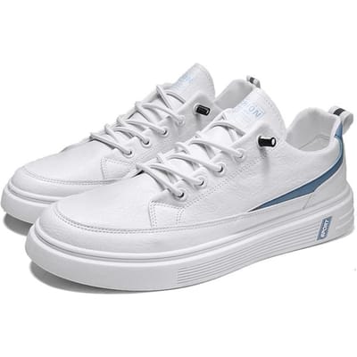 Trendy Nieuwe Heren Skateschoenen Zomer Heren Ademend Antislip Slijtvaste Skateschoenen Buitensporten Herenschoenen 42 white