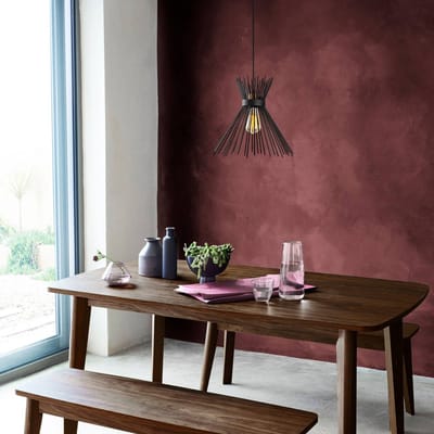 Opviq Hanglamp Kirpi 3081 1-lamp Ø34cm zwart