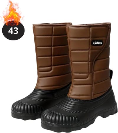 Nivard Snowboots - Sneeuwschoenen - Sneeuwboots - Heren - Wintersport - Ski - Skischoenen - Bruin - 43 - Antislip - Winter