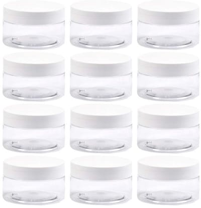 Virtubuy - Plastic Jars - Opbergpotjes - Compact en lichtgewicht - Transparant