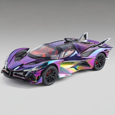1:24 Apollo Evo Galvaniseren Supercar Diecast Modelauto Legering Geluid & Licht Terugtrekken Collecties Hobby Decoratie Ornament Cadeau