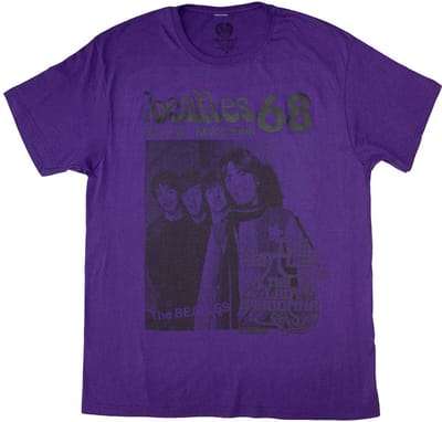 The Beatles - 1968 Heren T-shirt - S - Paars