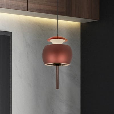 Mantra Iluminación Roller LED hanglamp, koffie, in hoogte verstelbaar, trekstang