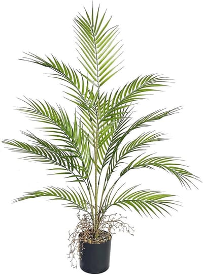 SnelShoppen - Grote Kunstplant Palm in Pot - Realistisch Groene Kunstplant voor Binnen en Buiten - Moderne Decoratie voor Slaapkamer, Kantoor, Tuin, T