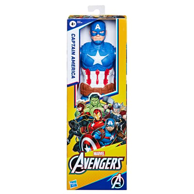 Marvel Avengers Titan Hero Actiefiguur Captain America - 30 cm, Multicolor